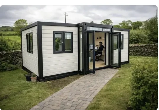 Walfield modular building on site
